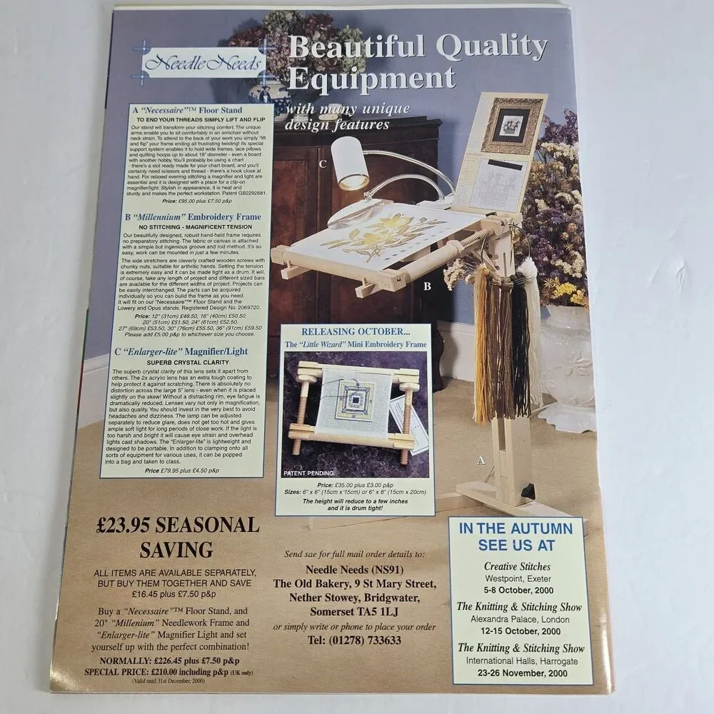 Mary Hickmott's New Stitches Magazine No. 91 Ave Maria Christmas Cross Stitch